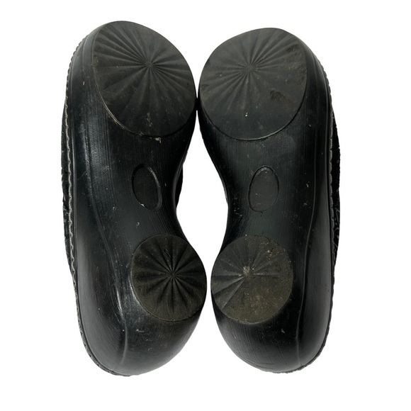 Soft Walk Black Floral Leather Upper Clogs Women’s Size 8.5 - Picture 9 of 10